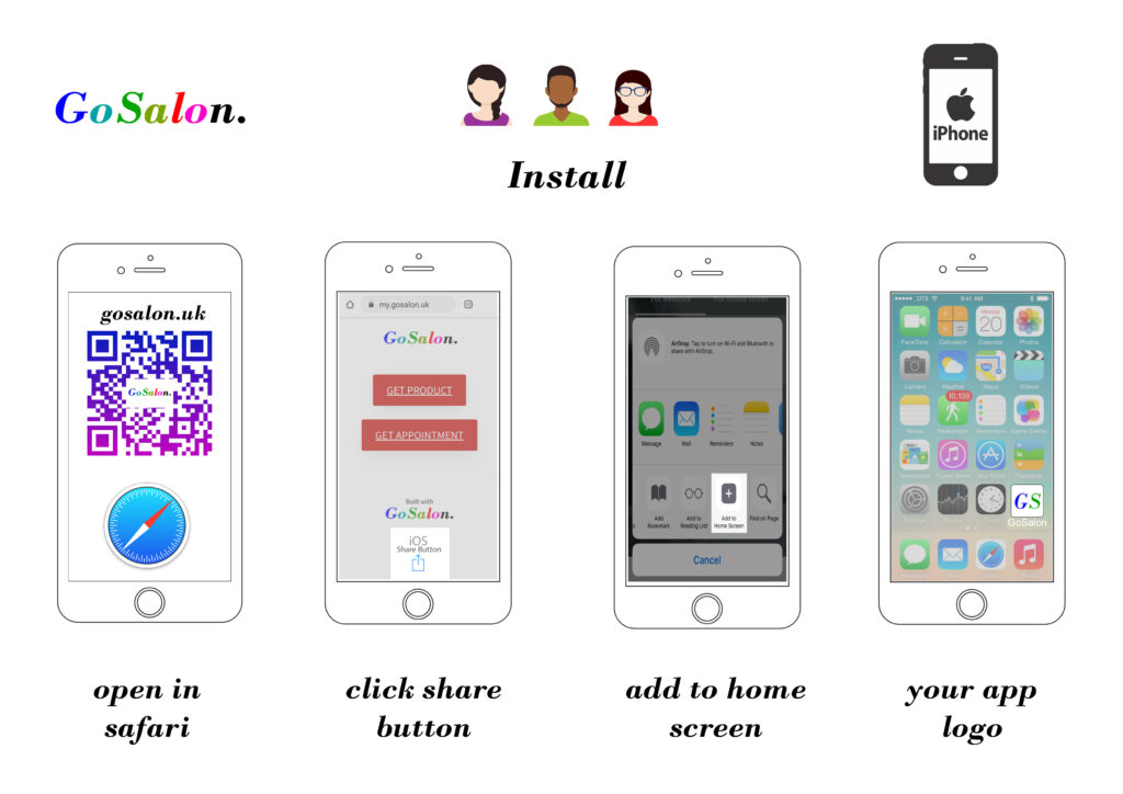 GoSalon on iphone